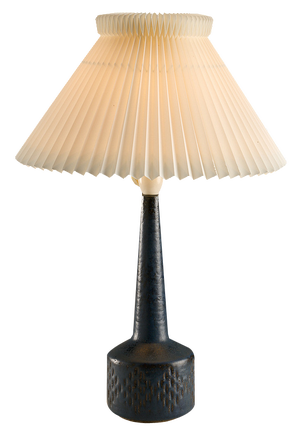 Blue Lamp from Palshus with Shade from Shade Le Klint, Denmark, 1960s