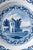18th Century Dutch Delft Blue and White Landscape Dishes, Set of 2 For Sale - Image 5 of 12