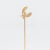 Mid 20th Century Mid-Century 14k Gold & Seed Pearl Mistletoe Stickpin For Sale - Image 5 of 8