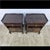 Unique pair of antique nightstands (bedside cabinets) with subtle Chippendale/Neo-Rococo decorations and a documented...