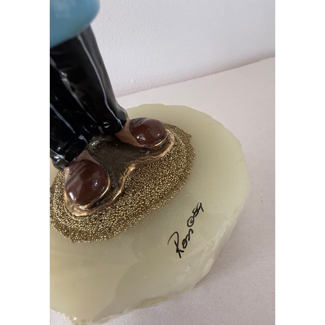 A Pair of Signed Ron Lee Dental Clown Figurines For Sale - Image 11 of 12