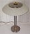 Vintage Table Lamp in Bicolor Metal, Brass and Stainless Steel with White Marbled Glass Shade from Hustadt-Leuchten, 1980s For Sale - Image 4 of 8