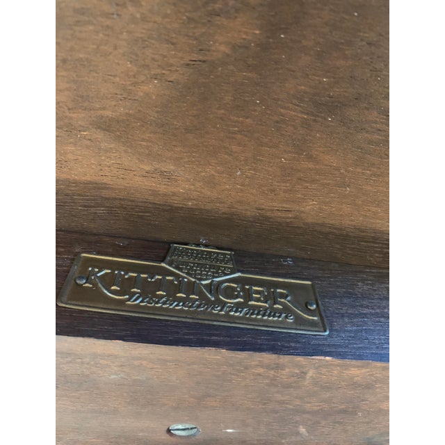 Antique Kittinger Jacobean Side Table Liquor Cabinet For Sale - Image 11 of 18