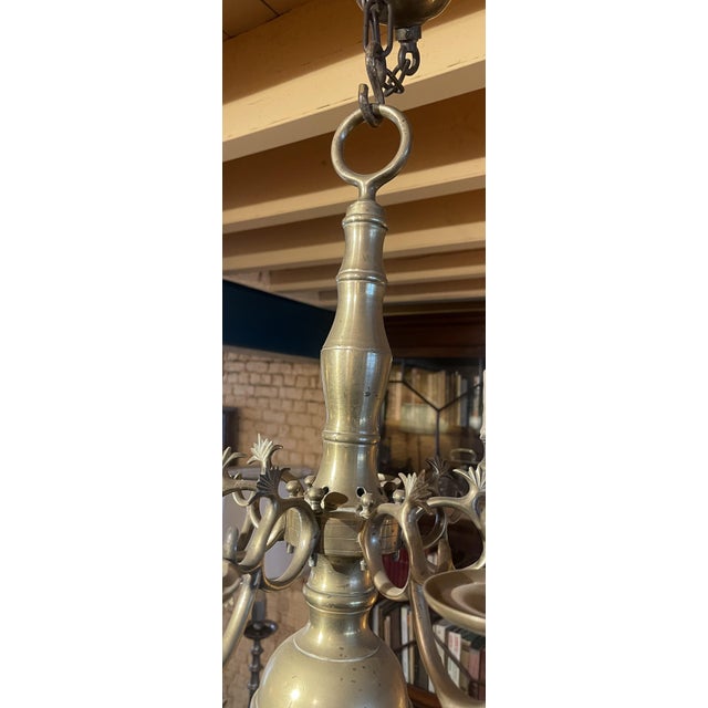 Renaissance Style Chandelier in Bronze with Six Branches For Sale - Image 4 of 13