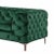 Contemporary Chester Three-Seater Sofa in Green Velvet by Europa Antiques For Sale - Image 3 of 5