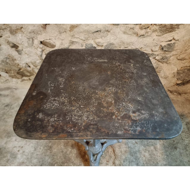 French Garden Bistro Table, 1920s For Sale - Image 9 of 11