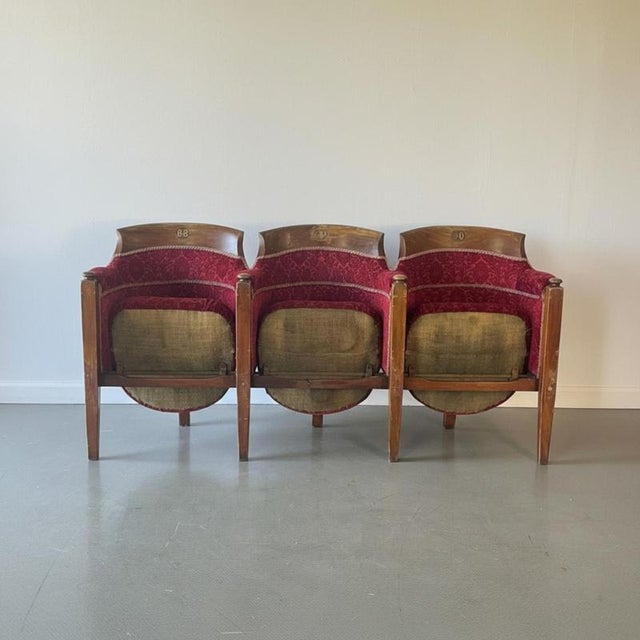 Victorian Theatre Seat Row from Theatre Royal Brighton For Sale - Image 5 of 14