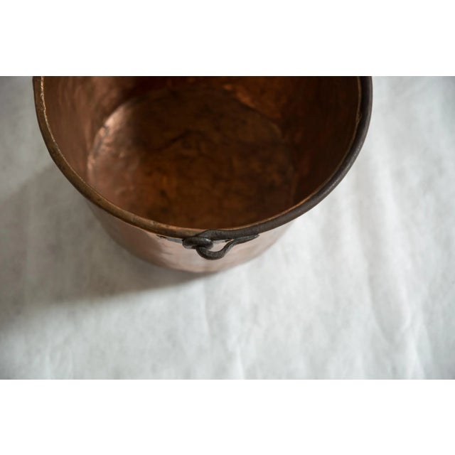 19th Century Antique Copper Apple Butter Kettle For Sale - Image 5 of 7