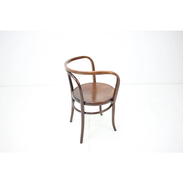 Thonet Mundus Wooden Armchair in Vienna Style, 1920s For Sale - Image 6 of 13