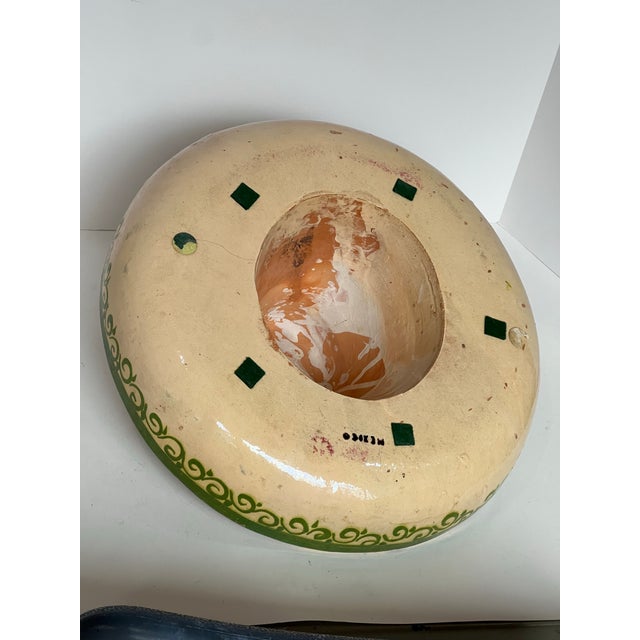 Vintage Mexico Tjaquepaque Sombrero Chip Bowl For Sale In Chicago - Image 6 of 10