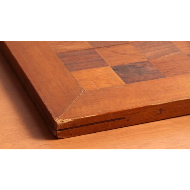 Vintage Americana Homemade Chess or Checkers Game Board For Sale In Providence - Image 6 of 9