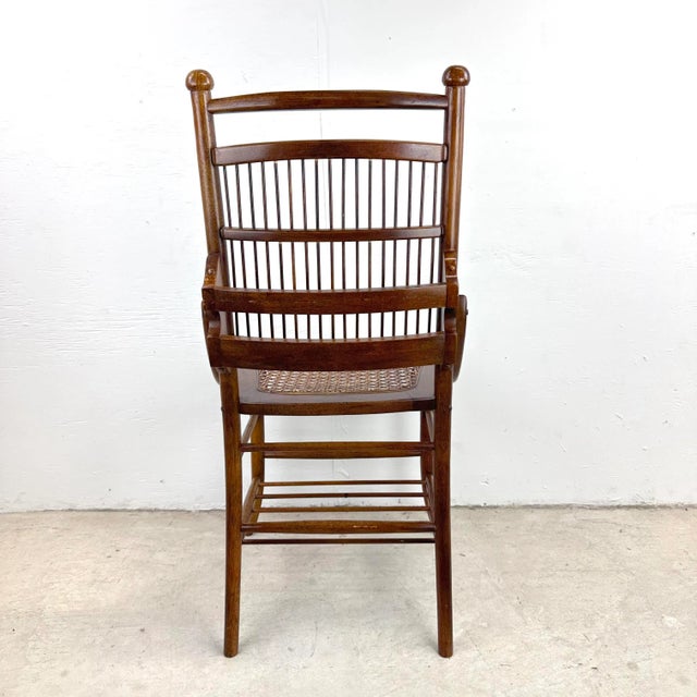 Stickley Vintage Spindle Back Cane Seat Dining Chair For Sale - Image 4 of 12