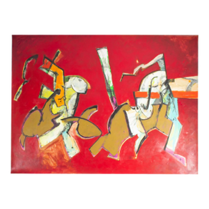 Abstract Acrylic Painting on Paper by James L. Bruch