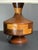 Mid-Century English Teak Table Lamp with Geometric Wood Inlay, 1955 For Sale - Image 9 of 13
