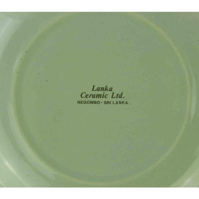 Vintage calendar plate is a decorative object realized in 1995. Wall plate with calendar. Lanka ceramic LDT. D 21 cm x 2...