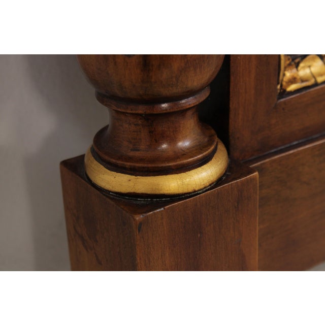 Karges King Size Walnut Gold Gilt Bed Headboard For Sale - Image 10 of 16