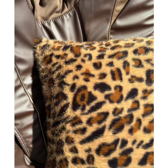 Wild Leopard Print Waist Pillow - One 18-Inch Piece For Sale In Des Moines, IA - Image 6 of 6