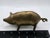 Vintage Contemporary Solid Brass Pig Figurine For Sale - Image 9 of 17