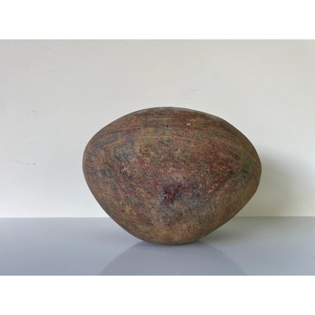 1980s Vintage Organic Rustic Terracotta - Clay Vessel / Vase For Sale - Image 5 of 11