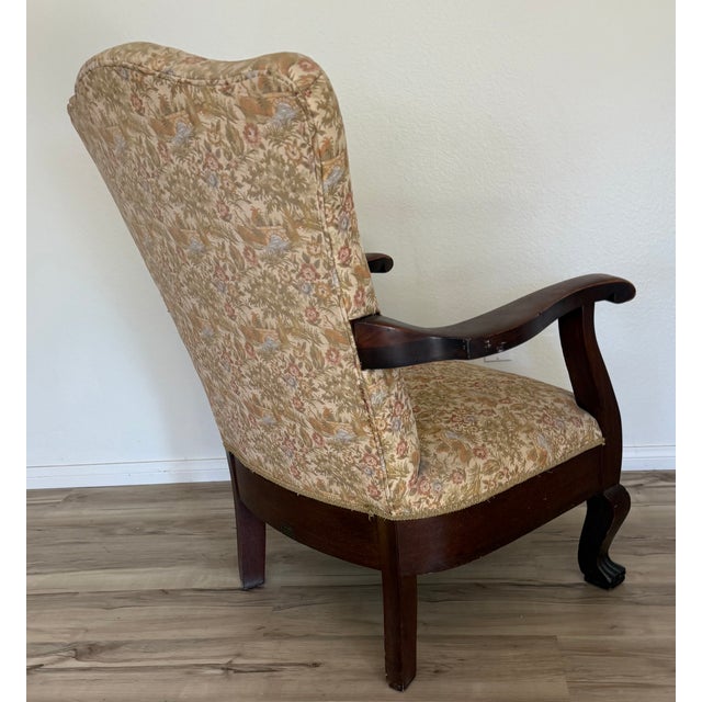 American 1930s Solid Mahogany Karpen Brothers Chippendale Armchair For Sale - Image 3 of 13