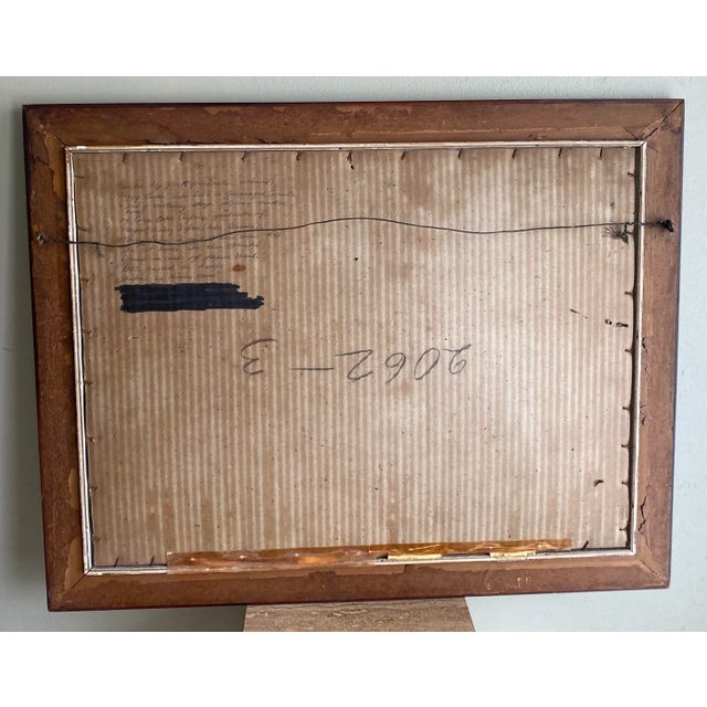 Vintage Still Life Flower Painting in Nice Wood Frame For Sale - Image 9 of 11