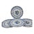 Antique Booths England Silicon China Set 4 Divided Grill Plates Nankin Pattern - Set of 4 For Sale