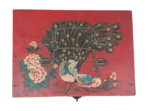 Asian Hand-Painted Vintage Keepsake Box