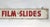 Vintage Wood Red, White & Blue Movies/Film/Slides Sign For Sale - Image 6 of 7