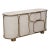 Buffet in Cream Shagreen With Bronze Patina Brass Detail by R&y Augousti For Sale