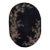 1930s Black Bamboo Floral Antique Chinese Art Deco Carpet 8'4" X 11'8" Wool Rug For Sale