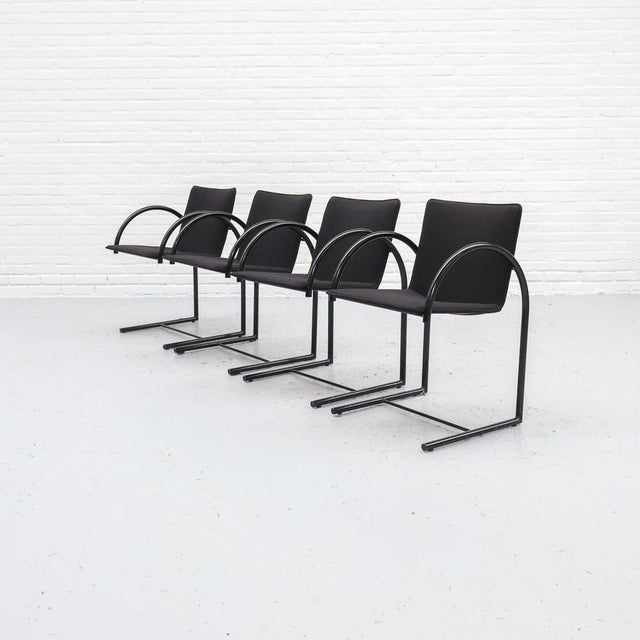 Vintage Cirkel Dining Chairs by Pierre Mazairac & Charles Boonzaaijer, 1980s, Set of 4 For Sale - Image 17 of 17