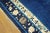 Floral Antique Late 19th Century Scenic Medallion Blue Field Chinese Peking Rug For Sale - Image 4 of 6