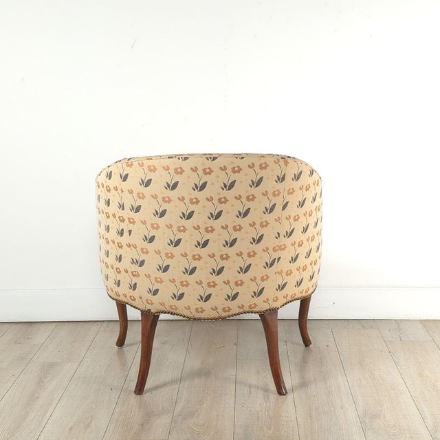 Upholstered Desk Chair, England Circa 1900 For Sale - Image 4 of 8