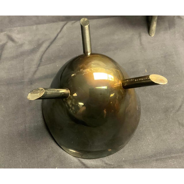 Silver Vintage Mid Century Modern Atomic Carl F. Christiansen Creamer & Sugar Bowl For Sale - Image 8 of 8