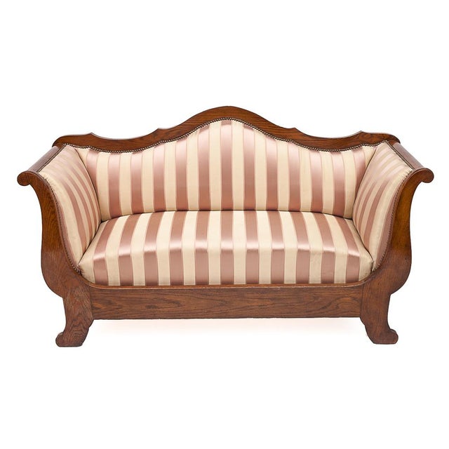 Recamier Silk Loveseat, 1920s For Sale - Image 13 of 13