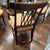 Late 20th Century Neoclassical Mahogany Finish Open Arm Accent Chair With Damask Upholstery For Sale In Houston - Image 6 of 9