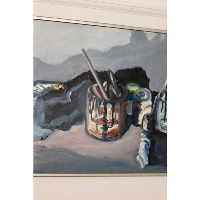 Nilsson, Still Life with Paint Pots, 1950s, Oil For Sale - Image 8 of 11