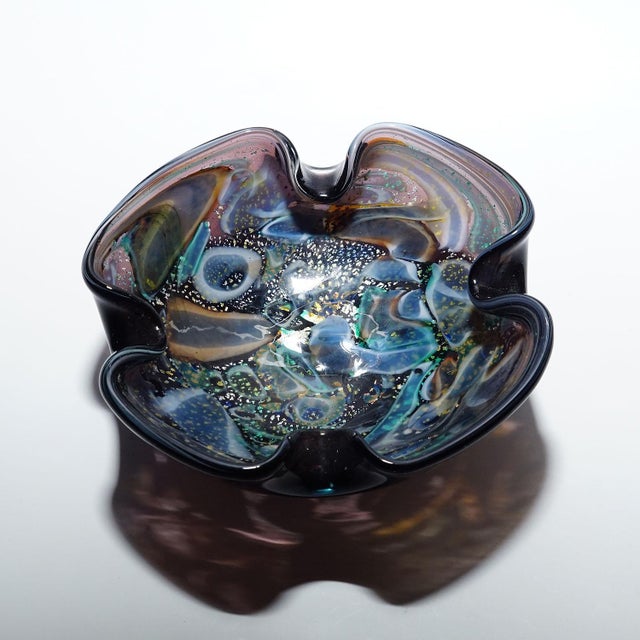 Mid-Century Modern Vintage Murano Tutti Frutti Glass Bowl 1950s For Sale - Image 3 of 8