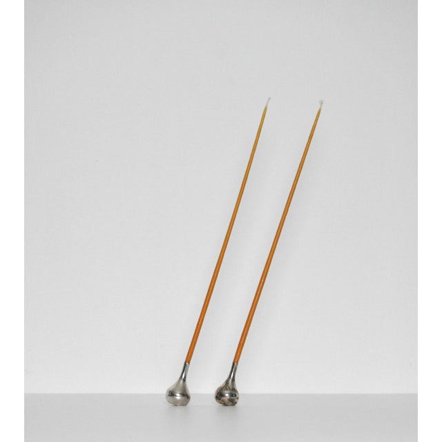 Metal Tear Drop Candleholders by Jens Quistgaard for Dansk, Set of 2 For Sale - Image 7 of 10