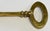 Metal Oversized Vintage Brass Key Paper Weight For Sale - Image 7 of 9