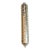Vintage Masorett Israel Sterling Silver 925 Mezuzah Case Diagonal Ribbed Beaded For Sale