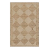 Erin Gates by Momeni Orchard Court Checker Ivory Hand Woven Wool and Jute Area Rug 10' X 14' For Sale