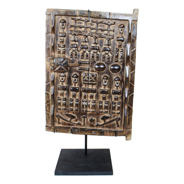 Dogon Granary Door on Stand For Sale