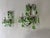 Italian Italian Green Murano Glass Drops, Prisms & Swags Sconces C 1930 For Sale - Image 3 of 11