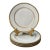 William Guerin Limoges Gilt Dinner Plates, Set of 5 For Sale