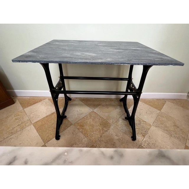 Antique Victorian Cast Iron Sewing Stand For Sale - Image 4 of 7