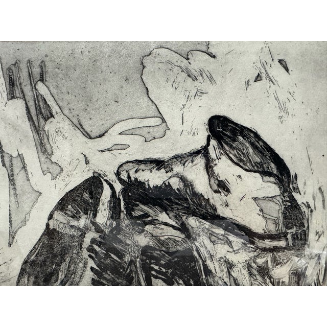 An original signed print by M. Diane Dale, a contemporary American artist working in oil, watercolor, and printmaking. The...
