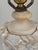 Alabaster Antique Italian Hand Carved Alabaster Table Lamp For Sale - Image 8 of 18