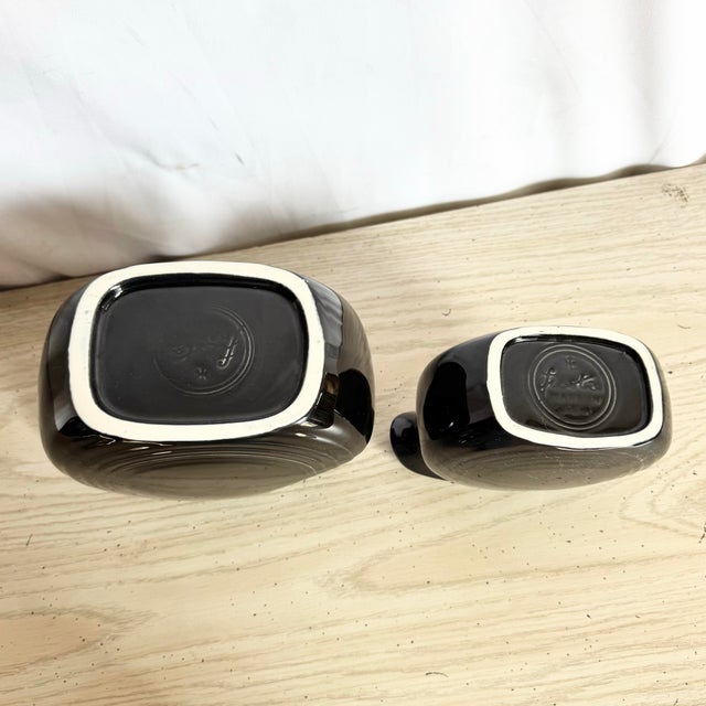 Vintage Art Deco Fiesta Ware Disk Pitchers - Set of 2 For Sale - Image 9 of 11