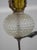 Metal Vintage Colonial Style Iron & Hobnail Glass Tripod Floor Lamp For Sale - Image 7 of 11
